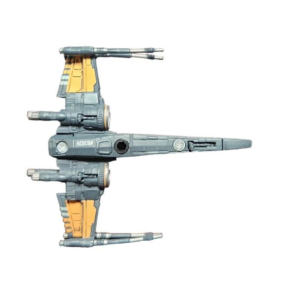 Star Wars X-Fighters And Millennium Falcon Diecast 3" Vehicles Loose Pre-owned - Picture 6 of 11